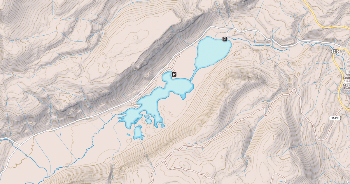 Map preview of HERMIT LAKES