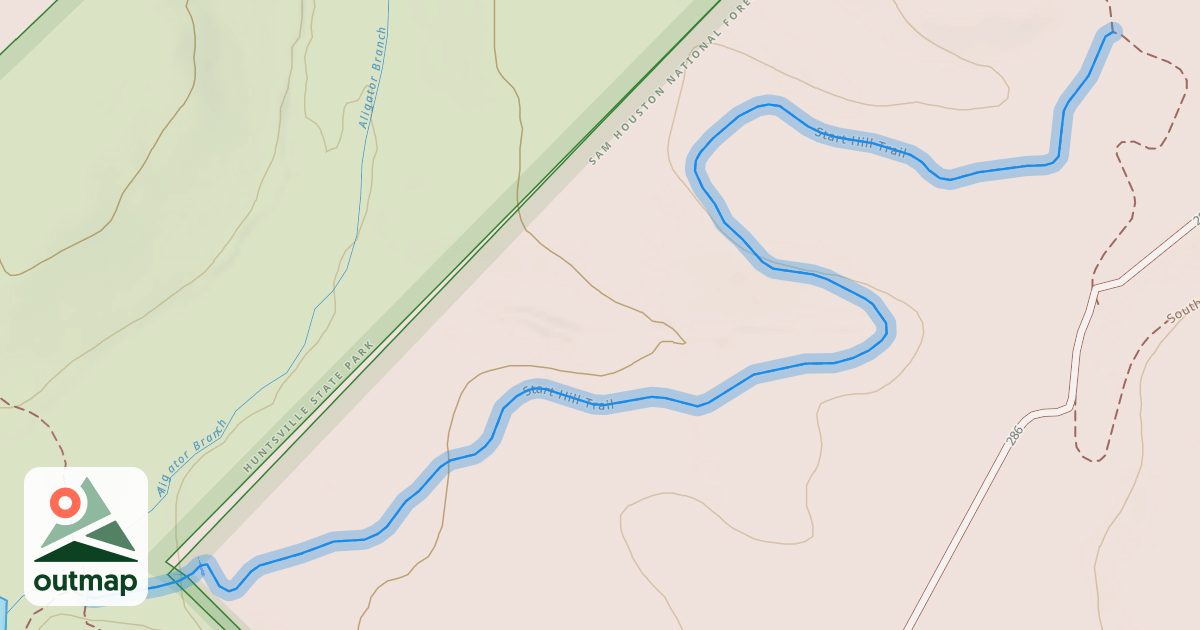 Map of Start Hill Trail