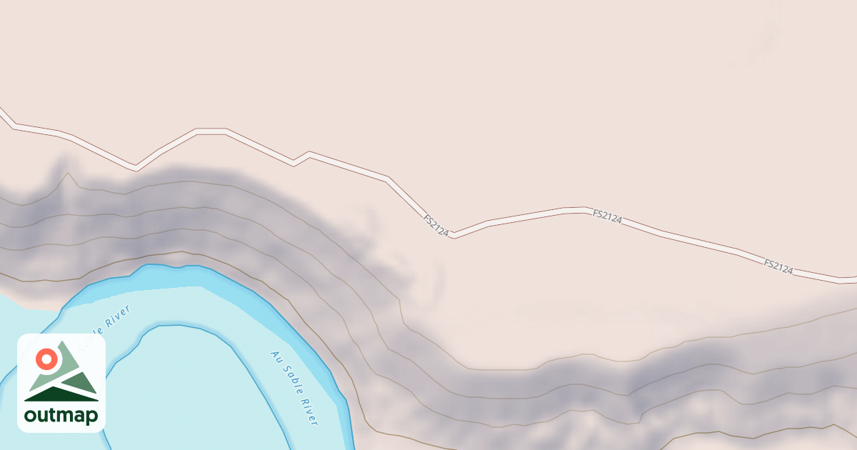 Map of AU SABLE RIVER CAMPSITE 23