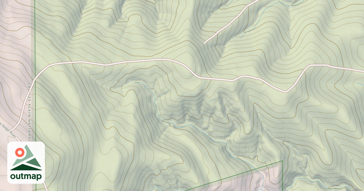 Map of 16049: Temblor Ridge