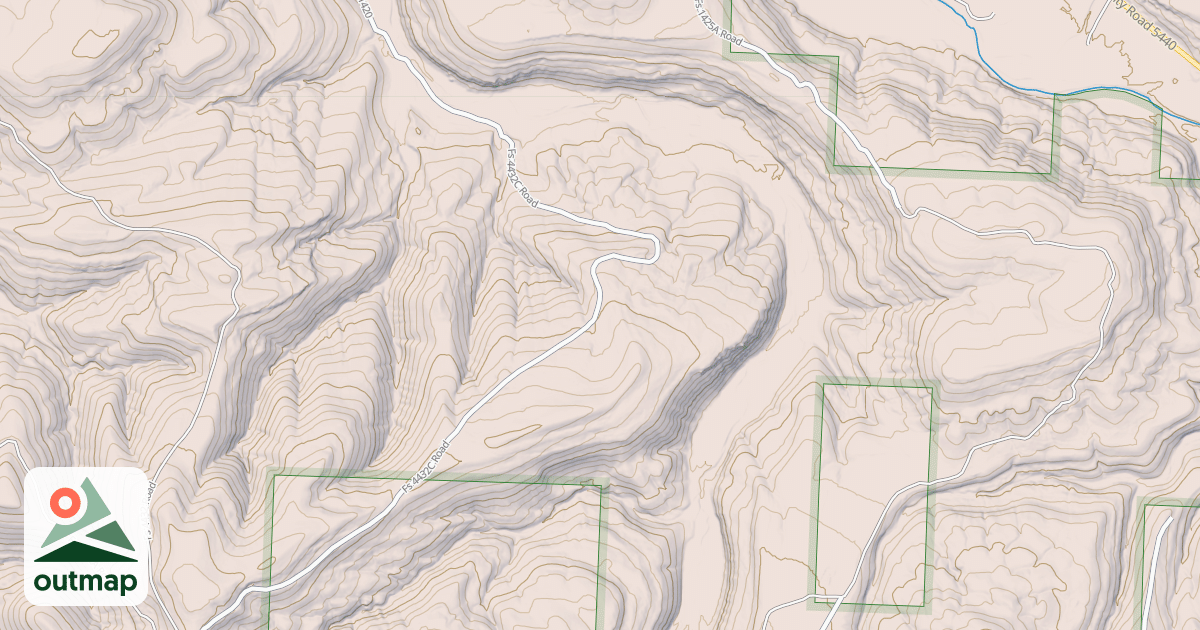 Map of BEAR BRANCH