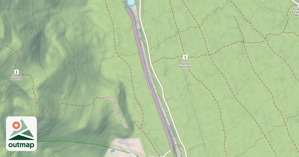 Map of levée du torrent