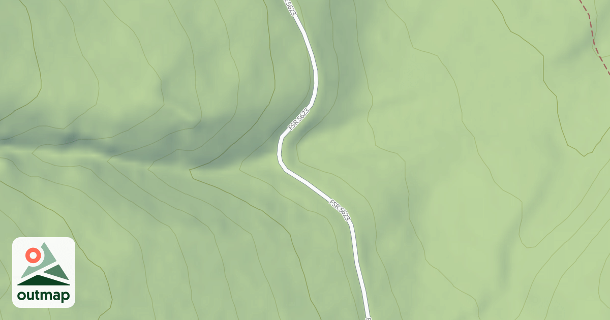 Map of (FDR) SOUTH LICK CREEK