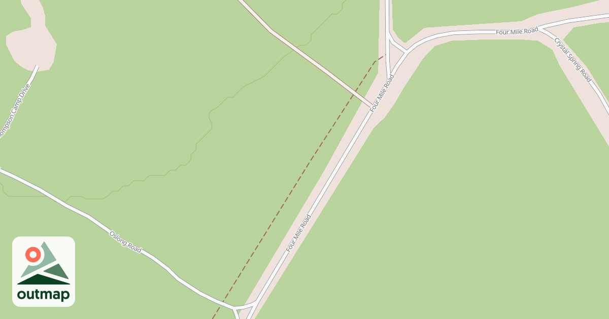 Map of S.B. Elliott State Park Snowmobile Trails