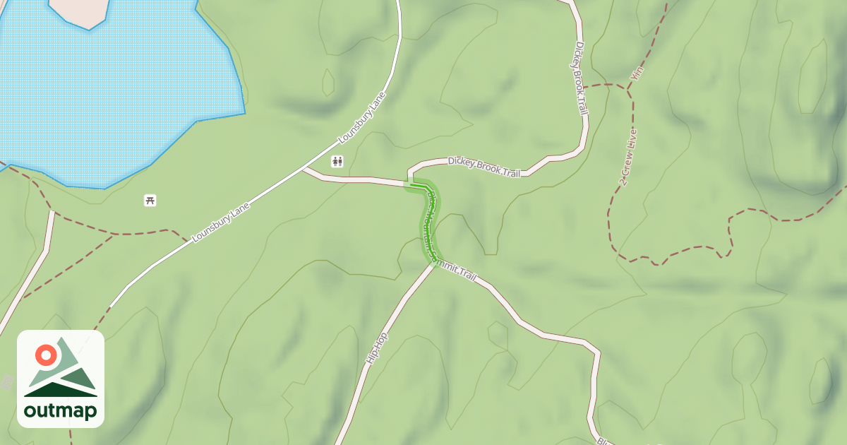 Map of Blue Mountain Summit Trail