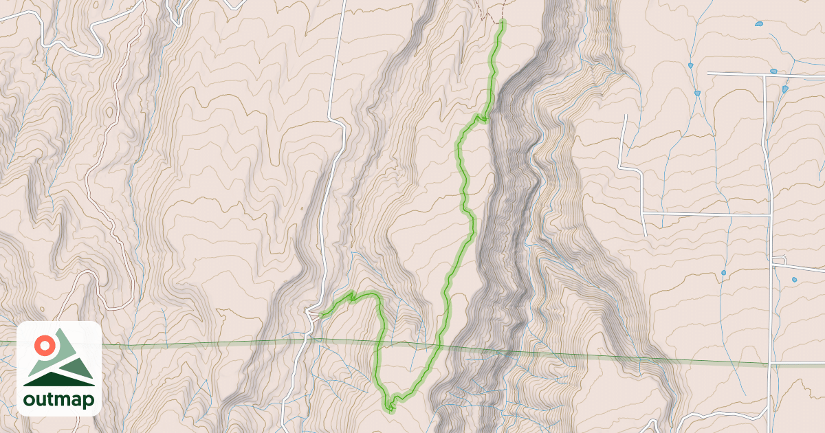 Map of Flat Iron Mesa