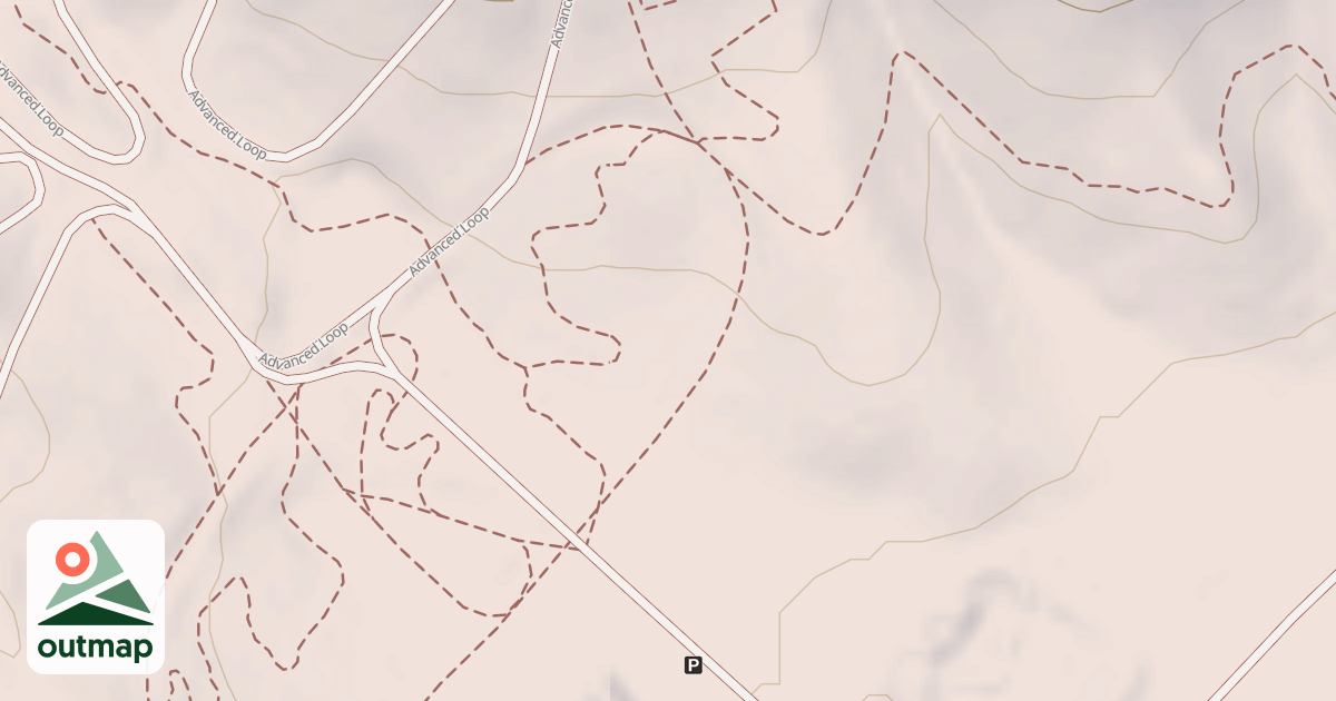 Map of Advanced Loop Entrance/exit
