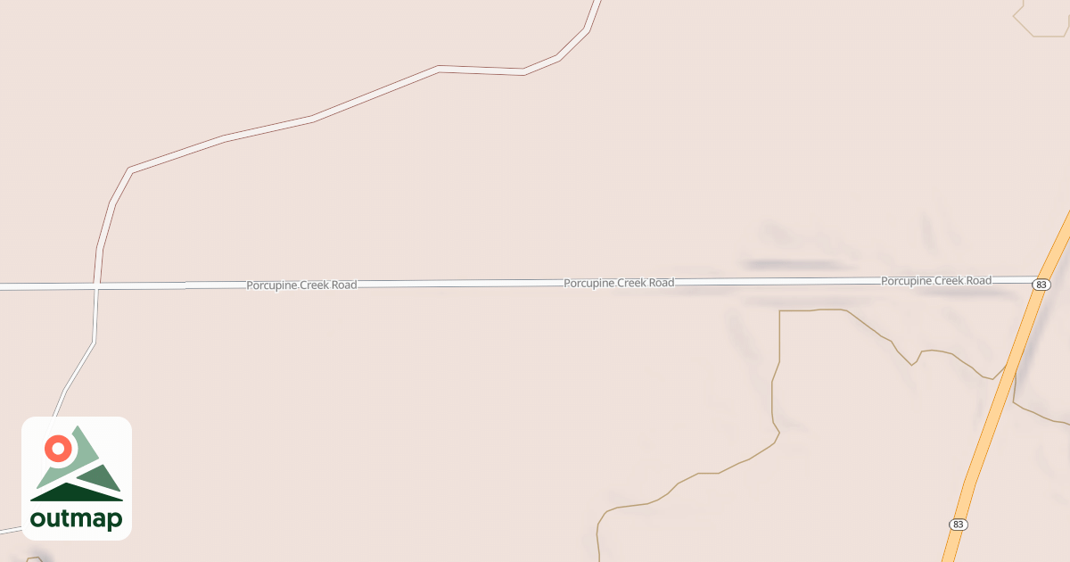 Map of PORCUPINE CREEK