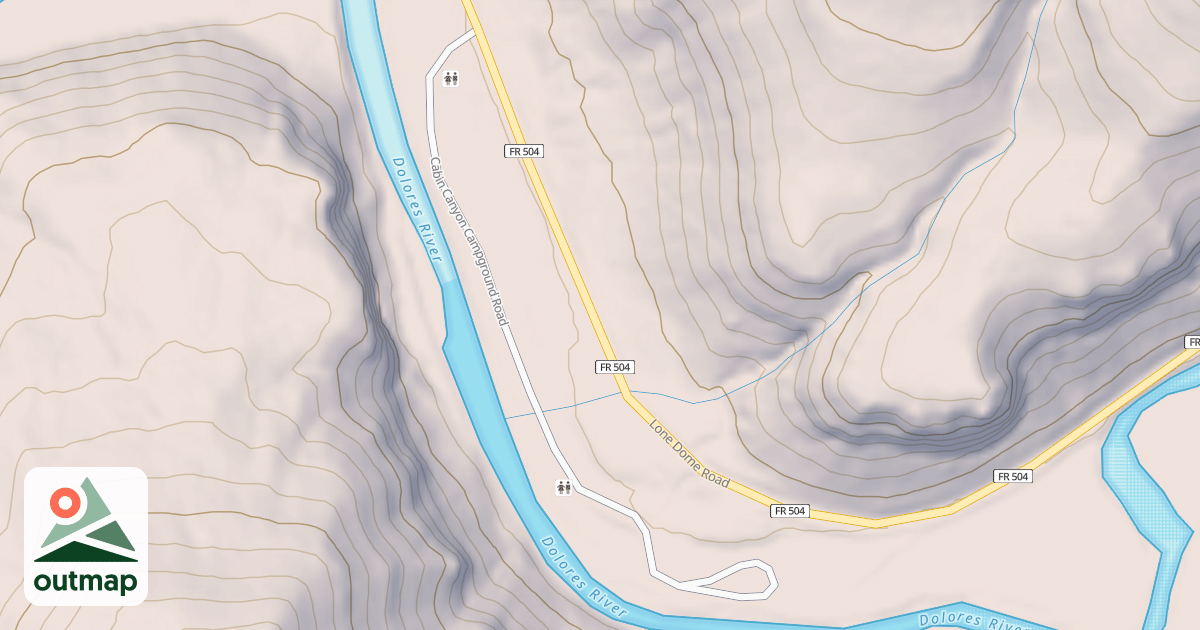 Map of CABIN CANYON CG