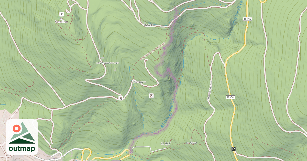 Map of Goute Noire