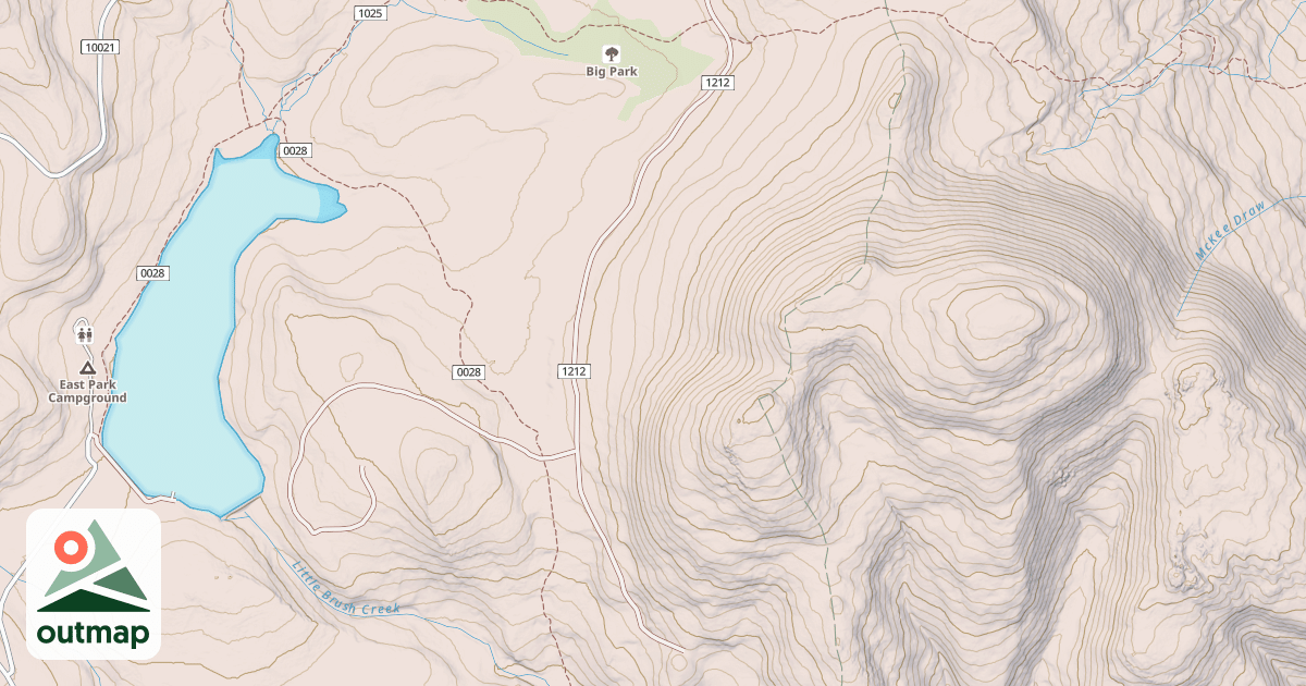 Map of BIG PARK LAKE PARK