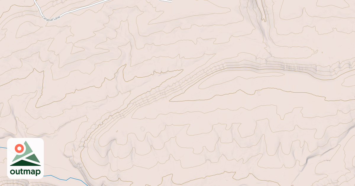 Map of UPPER PETIT JEAN