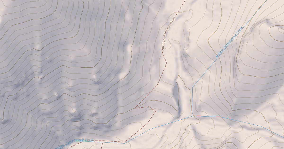Map preview of Bridger Foothills