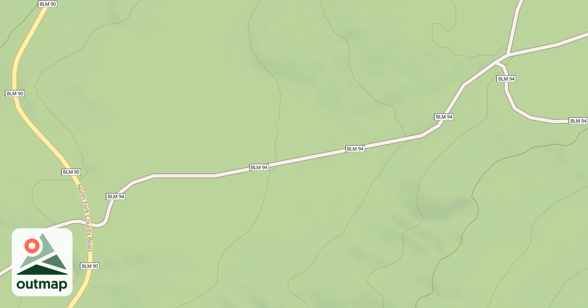 Map of BLM National GTLF Public Motorized Roads 1afdce9a-3e93-4e0d-9093-516f3596c02f
