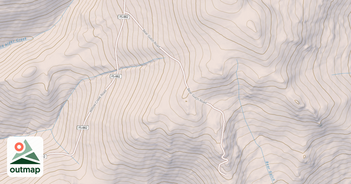 Map of BEAR GULCH