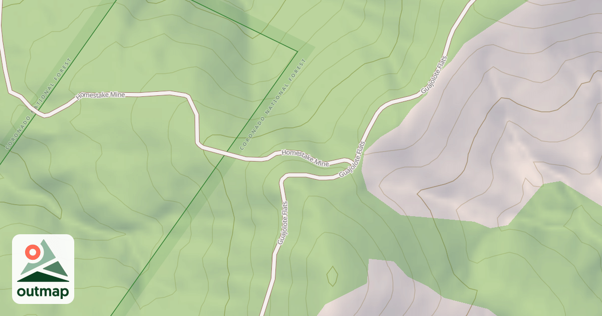Map of HOMESTAKE MINE