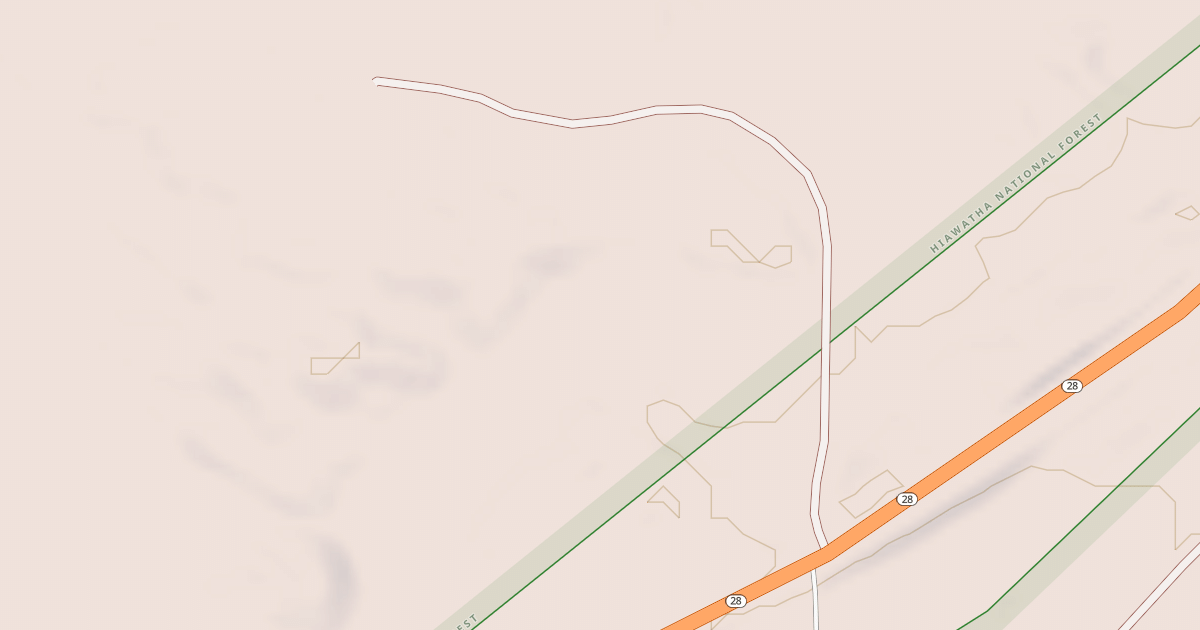 Map preview of M-28 SPUR 3662