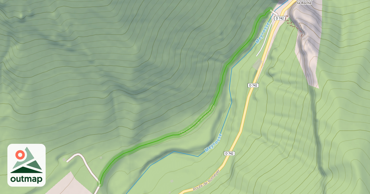 Map of Chemin des Fondeaux