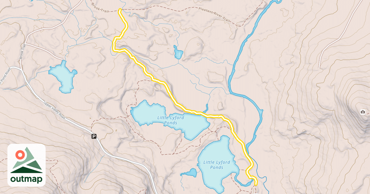 Map of Pleasant River Trail