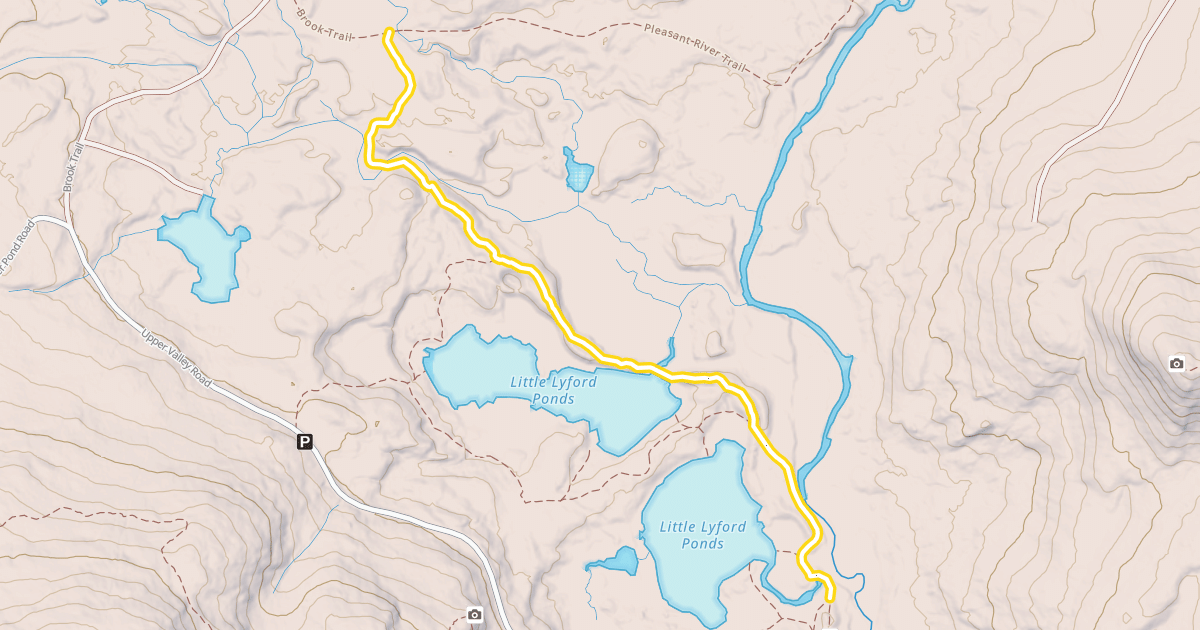 Map preview of Pleasant River Trail
