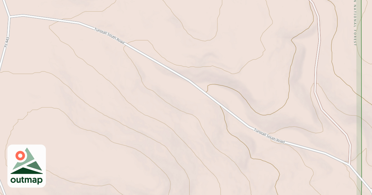 Map of TUNSTALL SOUTH