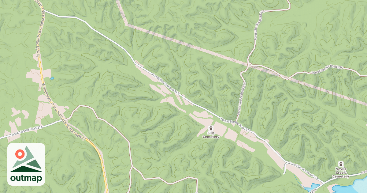 Map of CRUTCHER HOLLOW ROAD