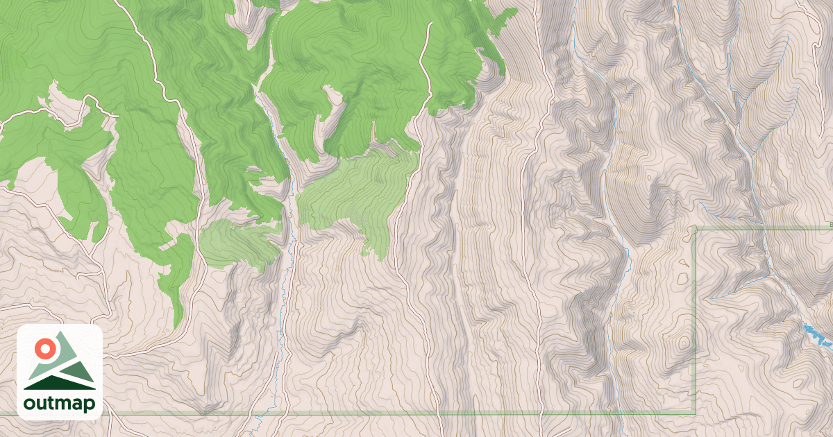 Map of POLE CREEK RIDGE