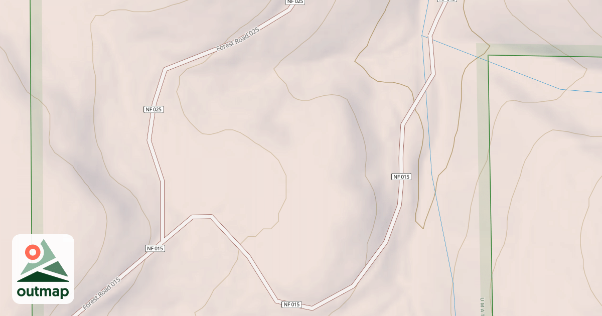Map of USFS Motor Vehicle Use Map Roads {F7F91D27-23BB-4603-A14A-4A8C392220E3}