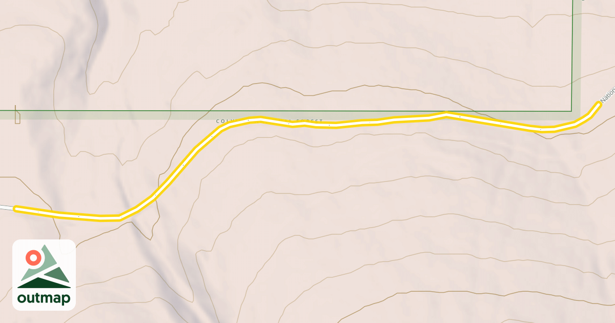 Map of National Forest Development Road 260