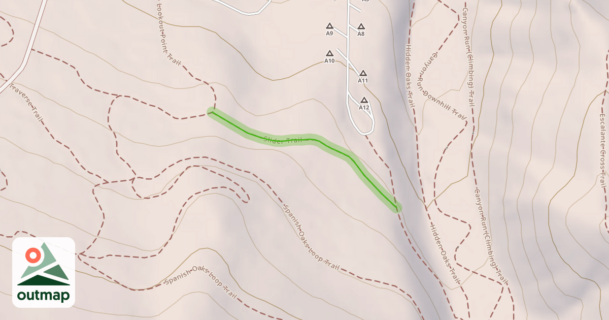 Map of Slider Trail