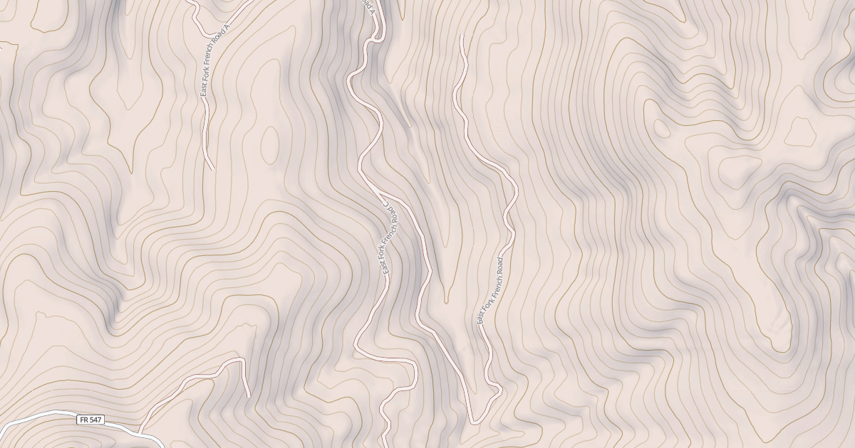 Map preview of EAST FORK FRENCH