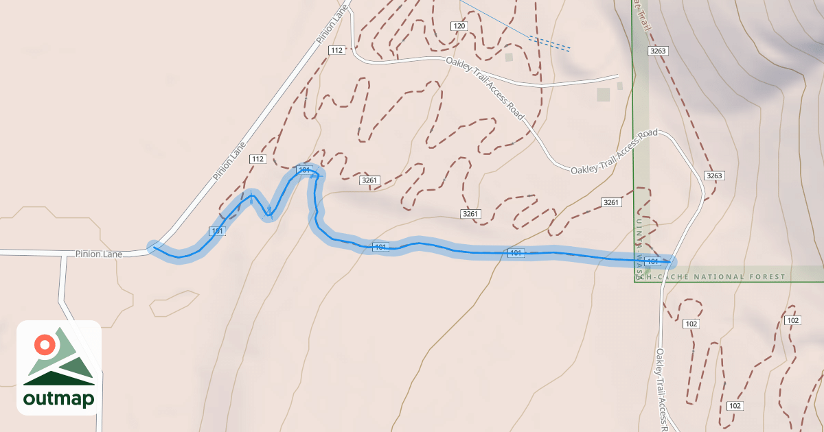 Map of Oakley Trail / Equestrian Connect