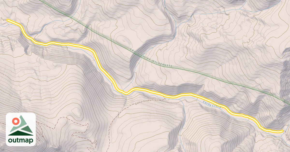 Map of Cache Creek Trail