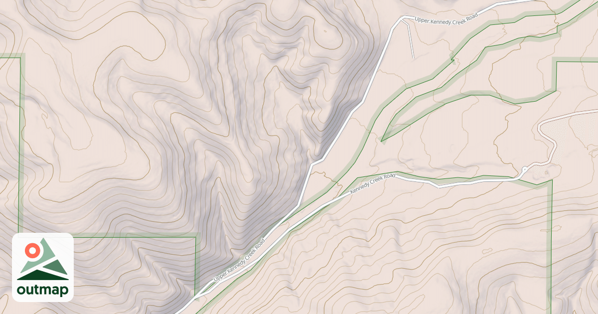 Map of KENNEDY CREEK