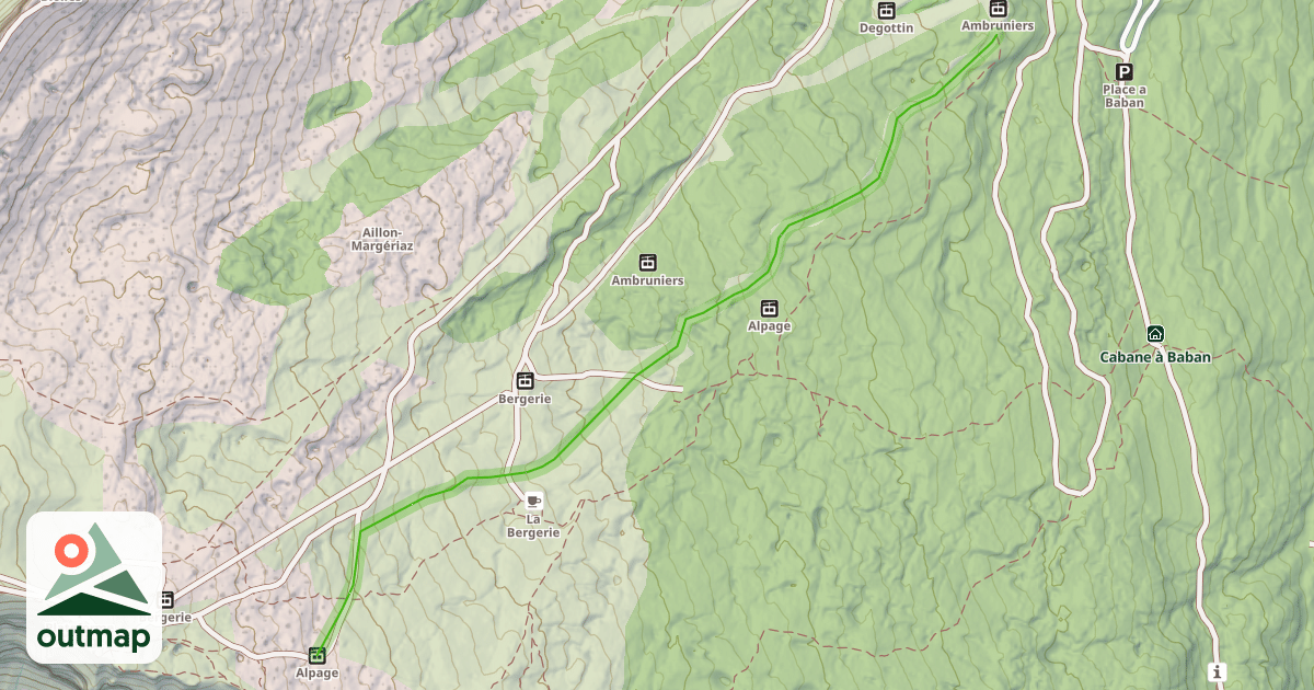 Map of Les Coqs