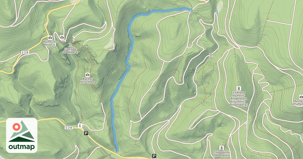 Map of Route Schieferthal