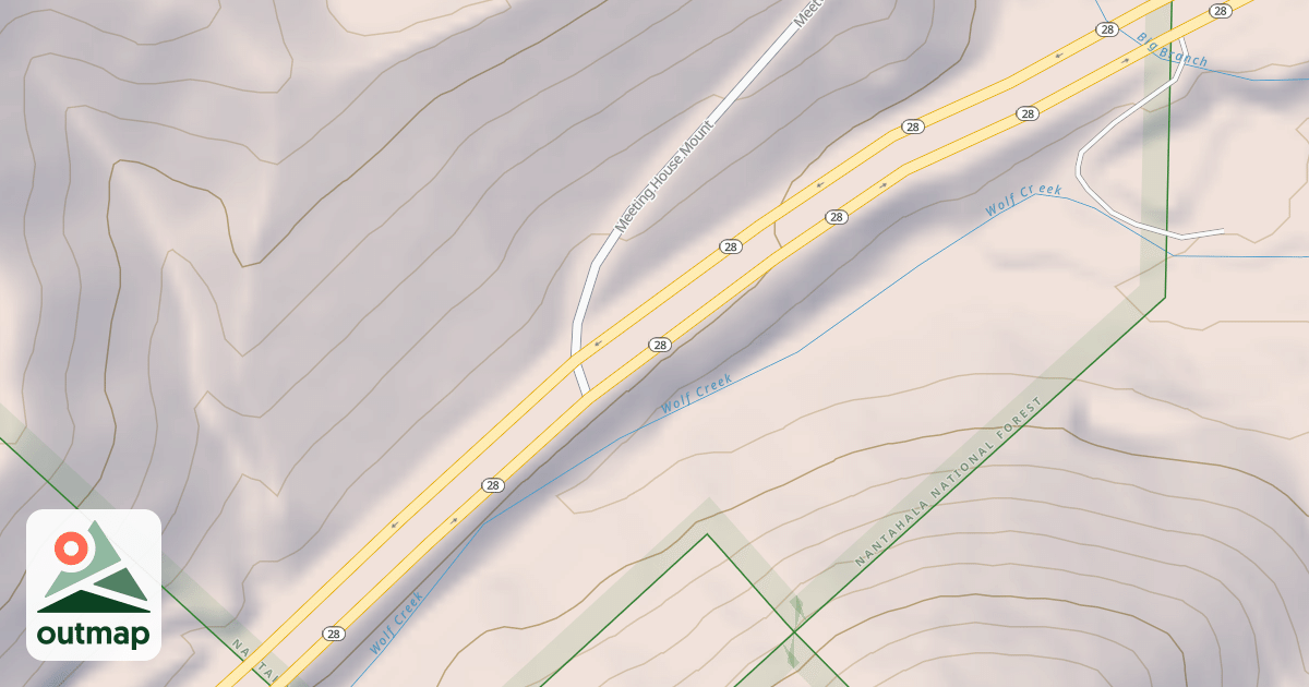 Map of MEETINGHOUSE MT