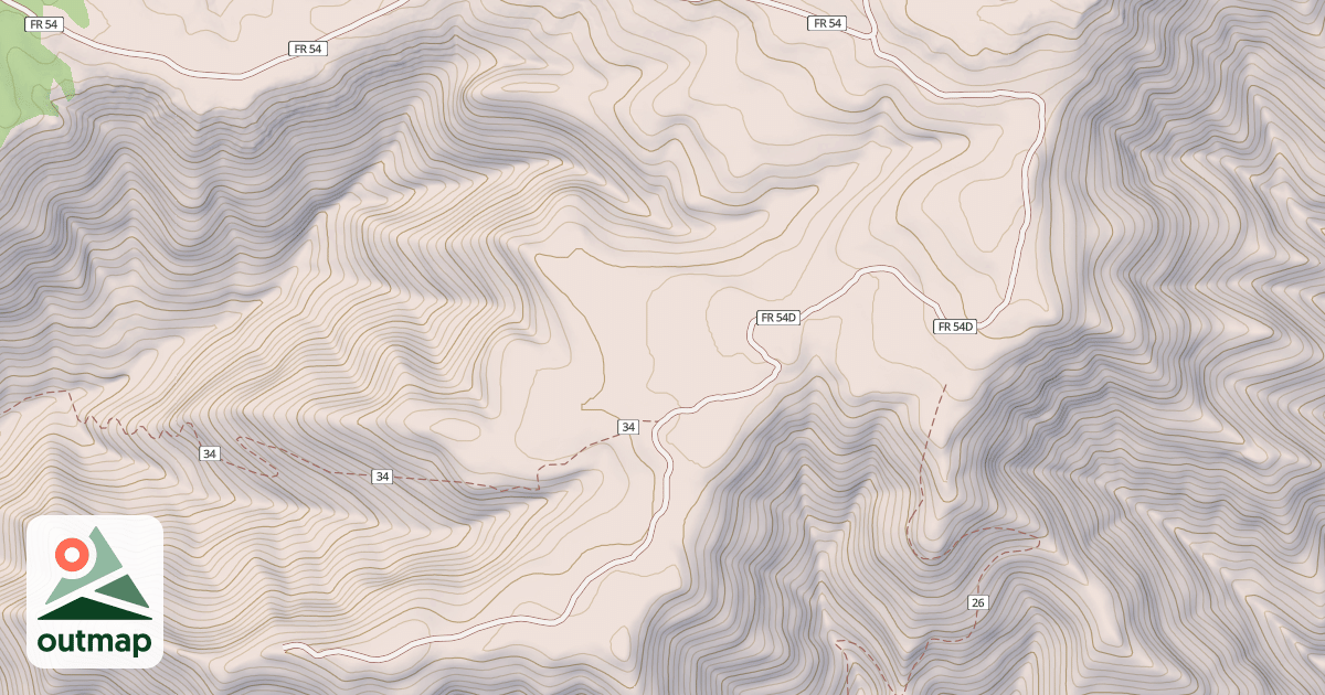 Map of USFS National Forest System Roads {C0406CBC-0CB8-4C55-964B-2EDE504354B1}