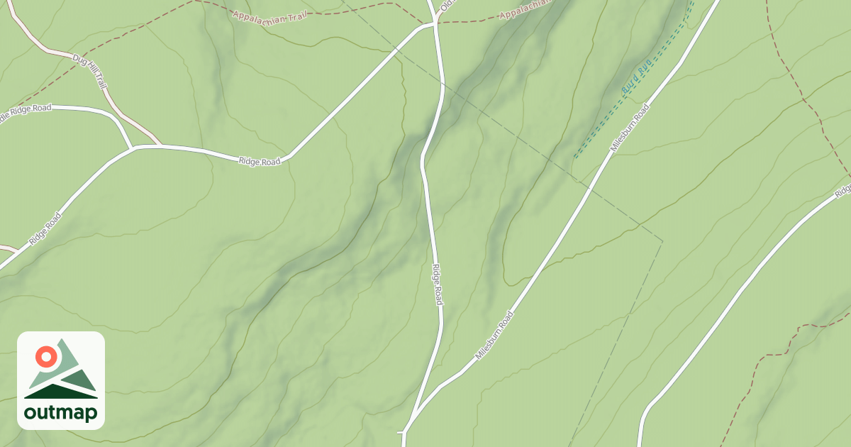 Map of Michaux State Forest – Snowmobile Trail System (Northern)