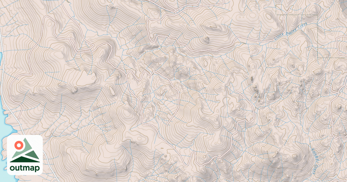 Map of CRYSTAL PEAK