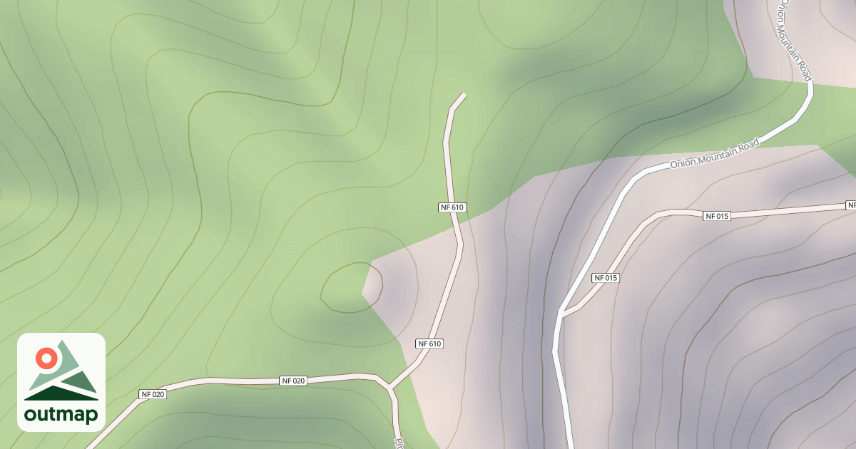Map of PINE RIDGE SPUR