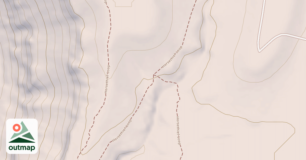Map of Horse Theif Mesa Trail
