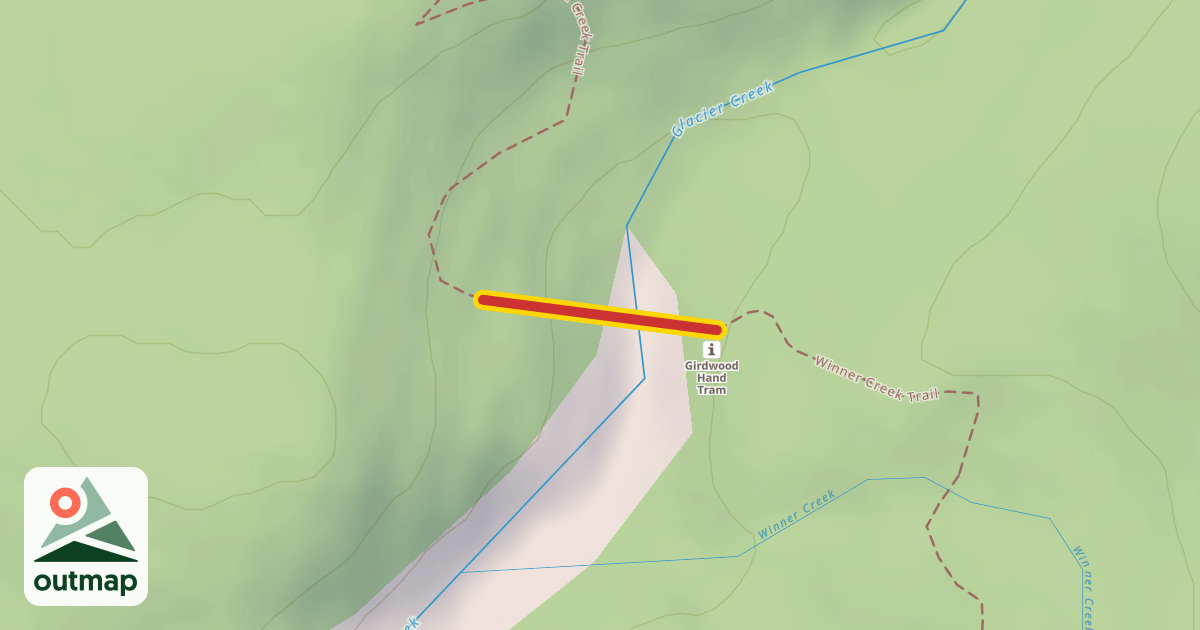 Map of Girdwood Hand Tram