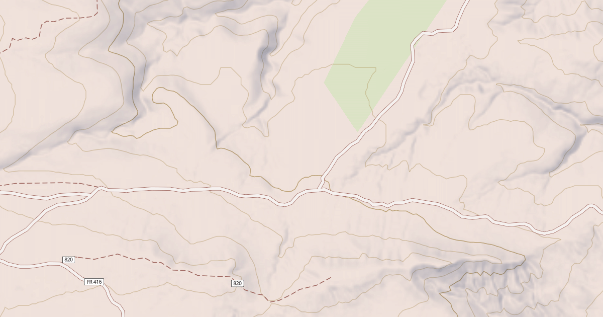 Map preview of USFS Motor Vehicle Use Map Trails 11598