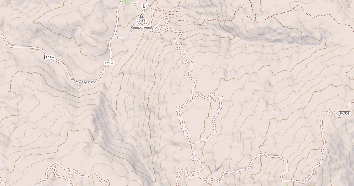 Map preview of BRONCO PEAK CONNECTOR