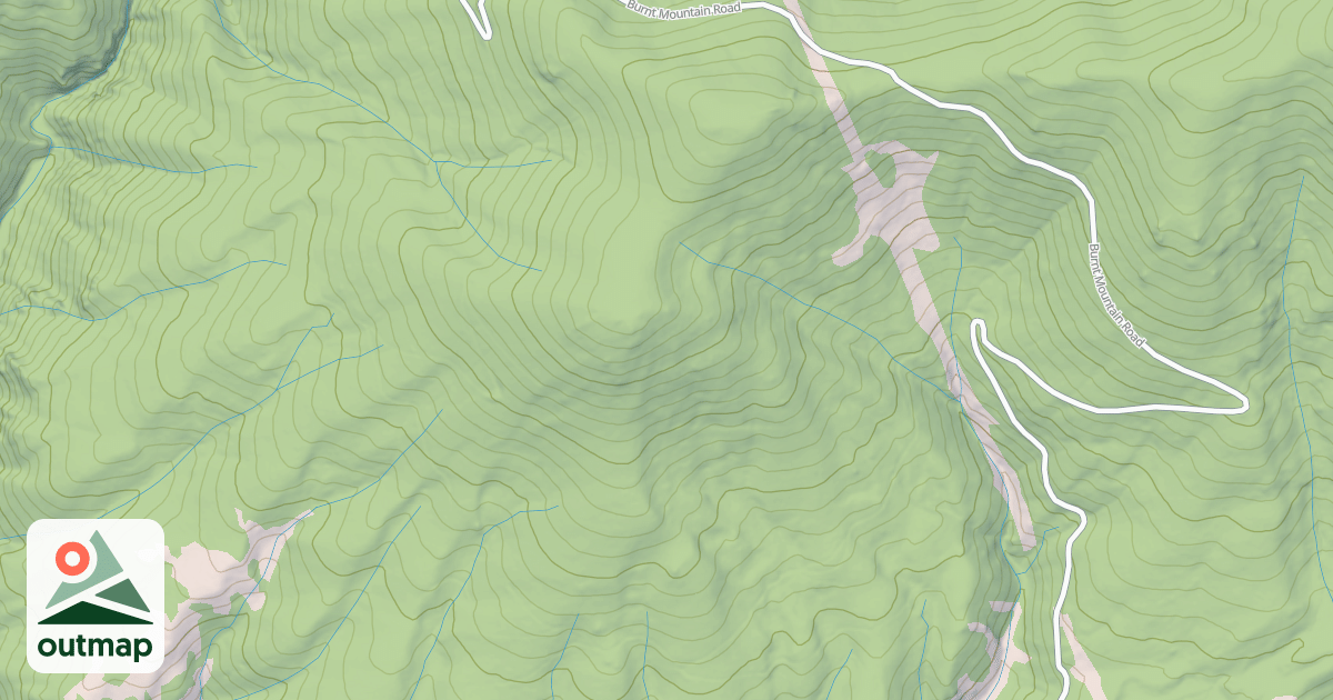 Map of Burnt Mountain Loop