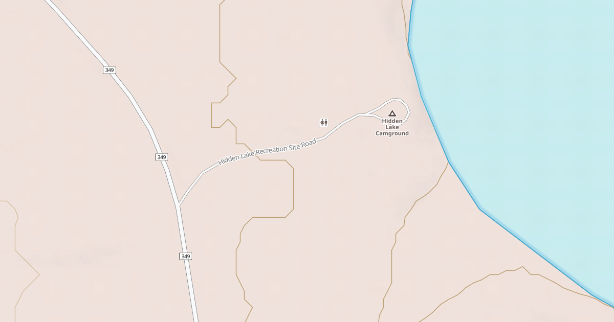 Map preview of HIDDEN LAKE RECREATION SITE
