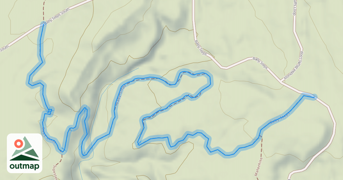 Map of Baby Steps Trail