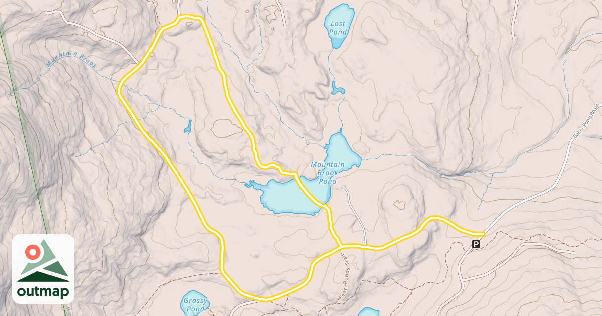Map of Baker Loop Trail