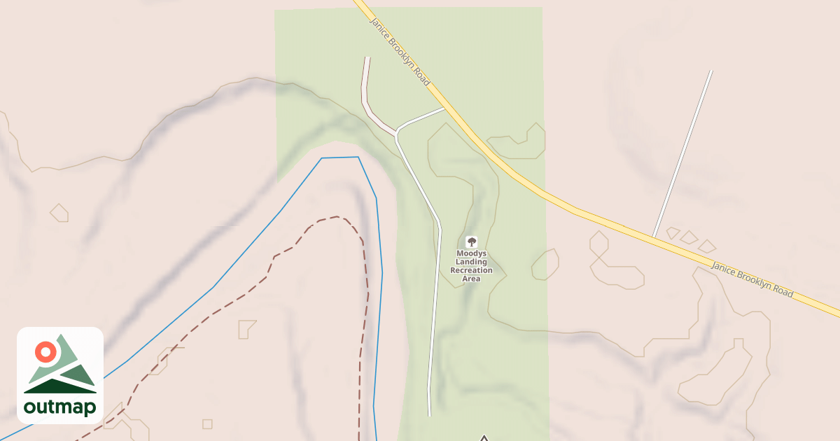 Map of MOODY'S REC AREA